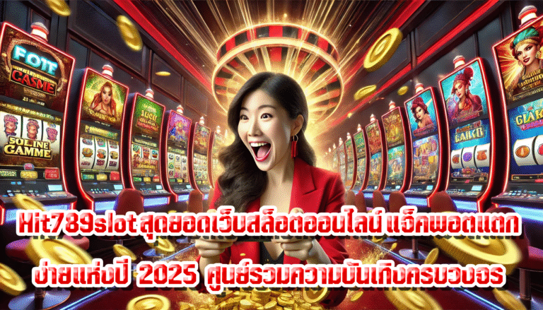 Hit789slot สุดยอดเว็บสล็อตออนไลน์ แจ็คพอตแตกง่ายแห่งปี 2025 ศูนย์รวมความบันเทิงครบวงจร