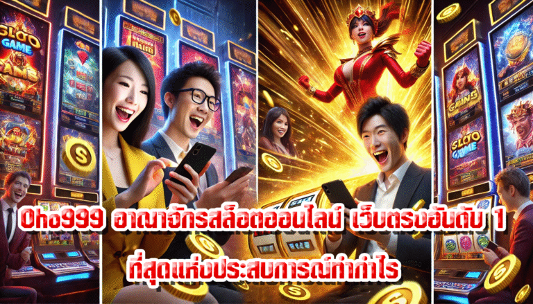 Oho999 อาณาจักรสล็อตออนไลน์ เว็บตรงอันดับ 1 ที่สุดแห่งประสบการณ์ทำกำไร